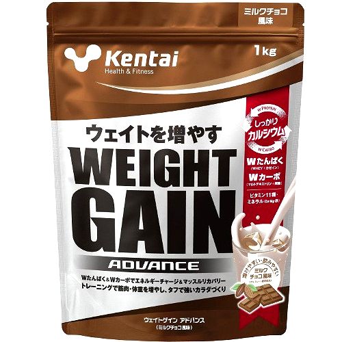 【Kentai/健体】ウエイトゲイン アドバンス ミルクチョコ風味 1kg  1袋